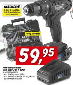 Bauhaus Akku-bohrschrauber set c bsb74/1be-x-black Angebot