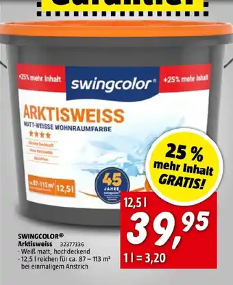 Bauhaus Swingcolor arktisweiss Angebot