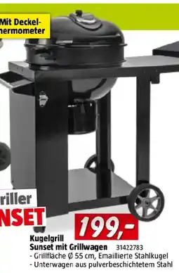 Bauhaus Kugelgriller sunset mit grillwagen Angebot