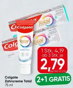 Spar Colgate Zahncreme Total Angebot