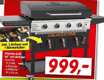 Plancha-grill 36" mit airfryer