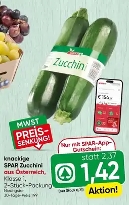 Spar knackige SPAR Zucchini Angebot