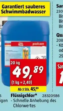 Bauhaus Flüssigchlor Angebot
