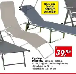 Bauhaus Kippliege menorca Angebot