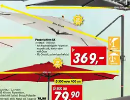 Bauhaus Pendelschirm ax Angebot