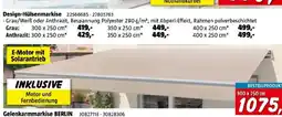 Bauhaus Solid Elements Gelenkarmmarkise Berlin solar Angebot