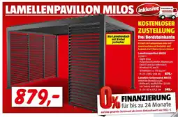 Bauhaus Sunfun milos pavillon-seitenwand lamellen Angebot