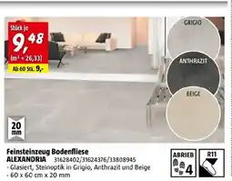 Bauhaus Feinsteinzeug bodenfliese alexandria Angebot