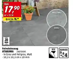 Bauhaus Feinsteinzeug atakama Angebot
