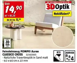 Bauhaus Feinsteinzeug pompei aureo classico cross Angebot