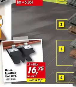 Bauhaus Unter- konstruktion wpc Angebot