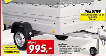 Anhänger tieflader eu2
