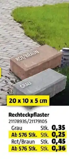 Bauhaus Rechteckpflaster Angebot