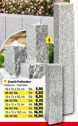 Bauhaus Granit-Palisaden Angebot