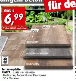 Bauhaus Terrassenplatte Angebot