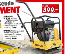 Bauhaus Rüttelplatte rp 1200 Angebot