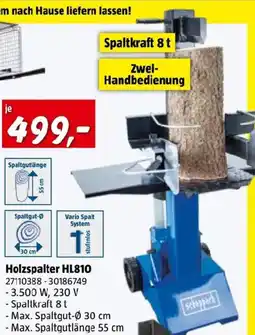 Bauhaus Holzspalter hl810 Angebot