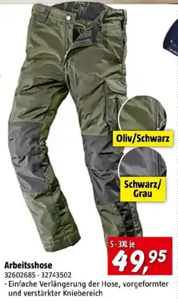 Bauhaus Arbeitsshose Angebot