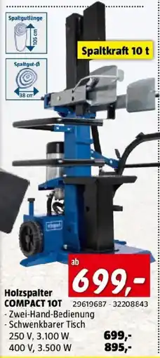 Bauhaus Holzspalter compact 10t Angebot