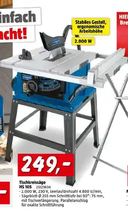 Bauhaus Tischkreissäge hs 105 Angebot