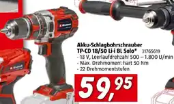 Bauhaus Akku-schlagbohrschrauber tp-cd 18/50 li-i bl solo Angebot