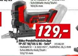 Bauhaus Akku-pendelhubstichsäge tp-jst 18/135 li bl - solo Angebot