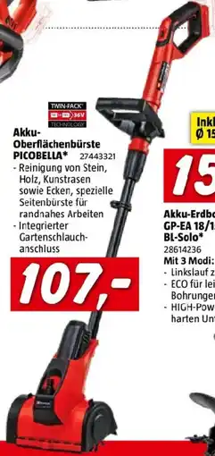 Bauhaus Akku- oberflächenbürste picobella Angebot