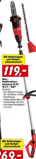 Bauhaus Einhell Power X-Change 18V Akku-Multifunktionswerkzeug GE-HC 18 Li T-Solo Angebot