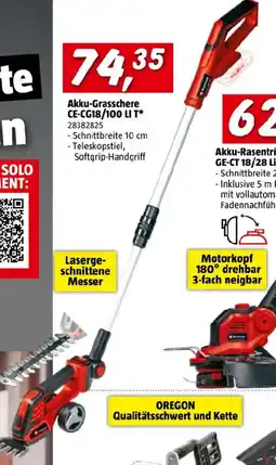 Bauhaus Akku-grasschere ce-cg18/100 li t Angebot