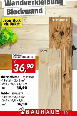 Bauhaus Thermofichte Angebot