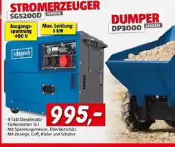 Bauhaus Scheppach Stromerzeuger SG5200D Angebot