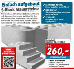 Bauhaus S-Block Mauersteine Angebot