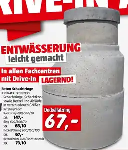Bauhaus Beton schachtringe Angebot