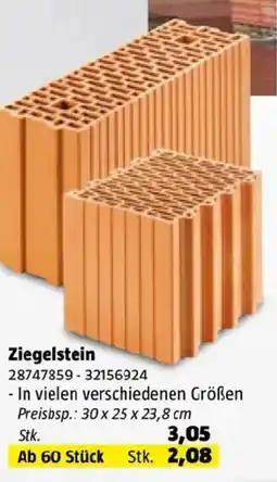 Bauhaus Ziegelstein Angebot