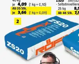 Bauhaus Fließestrich Röfix ZS20 Angebot