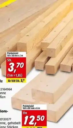 Bauhaus Rahmenholz Angebot