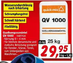 Bauhaus Quellvergussmörtel qv 1000 Angebot