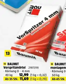Bauhaus Baumit vorspritzmortel Angebot
