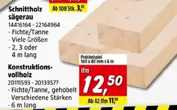 Bauhaus Konstruktionsvollholz Angebot