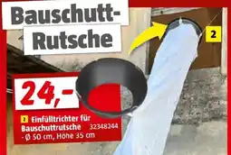 Bauhaus Einfülltrichter für Bauschuttrutsche Angebot
