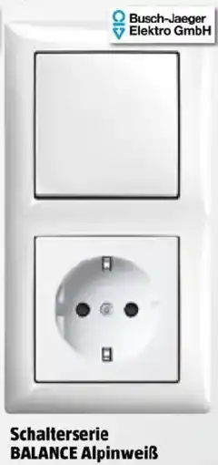 Bauhaus Schalterserie balance alpinweiß Angebot