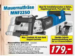 Bauhaus Mauernutfräse MNF2250 Angebot