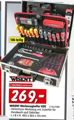 Bauhaus WISENT Werkzeugkoffer VDE Angebot
