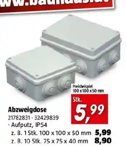 Bauhaus Abzweigdose Angebot