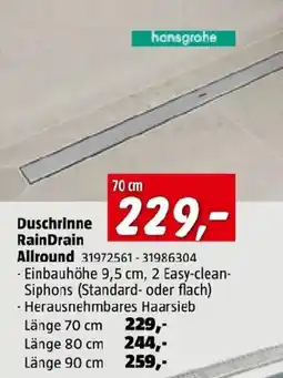 Bauhaus Duschrinne RainDrain Allround Angebot