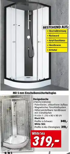 Bauhaus Designdusche Angebot