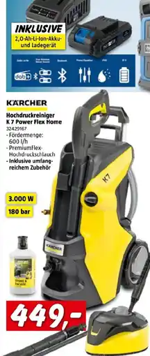 Bauhaus Hochdruckreiniger k 7 power flex home Angebot