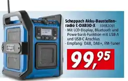 Bauhaus Scheppach akku-baustellen radio c dab30 x Angebot