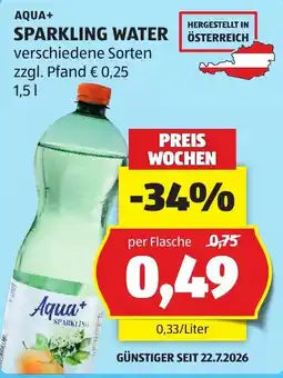 Hofer Aqua+ Sparkling Water Angebot