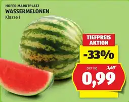 Hofer Wassermelonen Klasse I Angebot